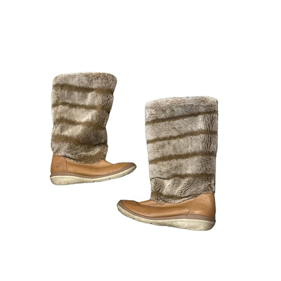 Timberland Shoes - Timberland Tan and Cream Women's Boots